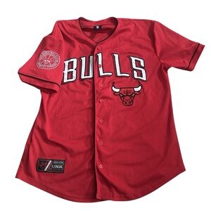 Chicago Bulls UNK #66 Baseball Style Jersey‎ Men’s Large